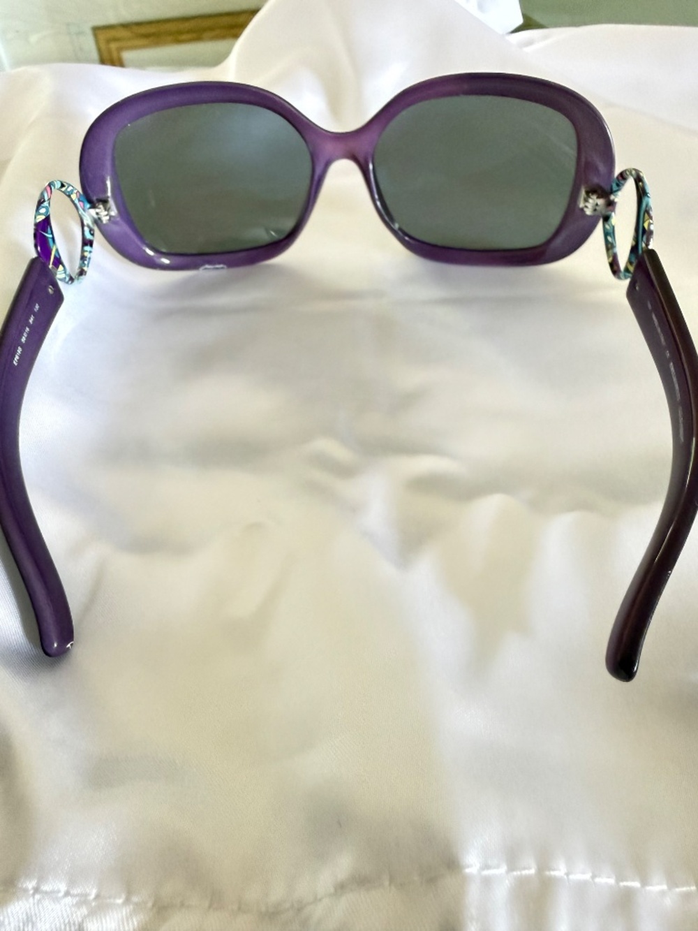 Emilio Pucci Women's Sunglasses Purple FRAMES ONLY Cold Insert Italy EP619S - Picture 6 of 11